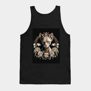 Mysterious Beauty of a Victorian Sphynx Tank Top